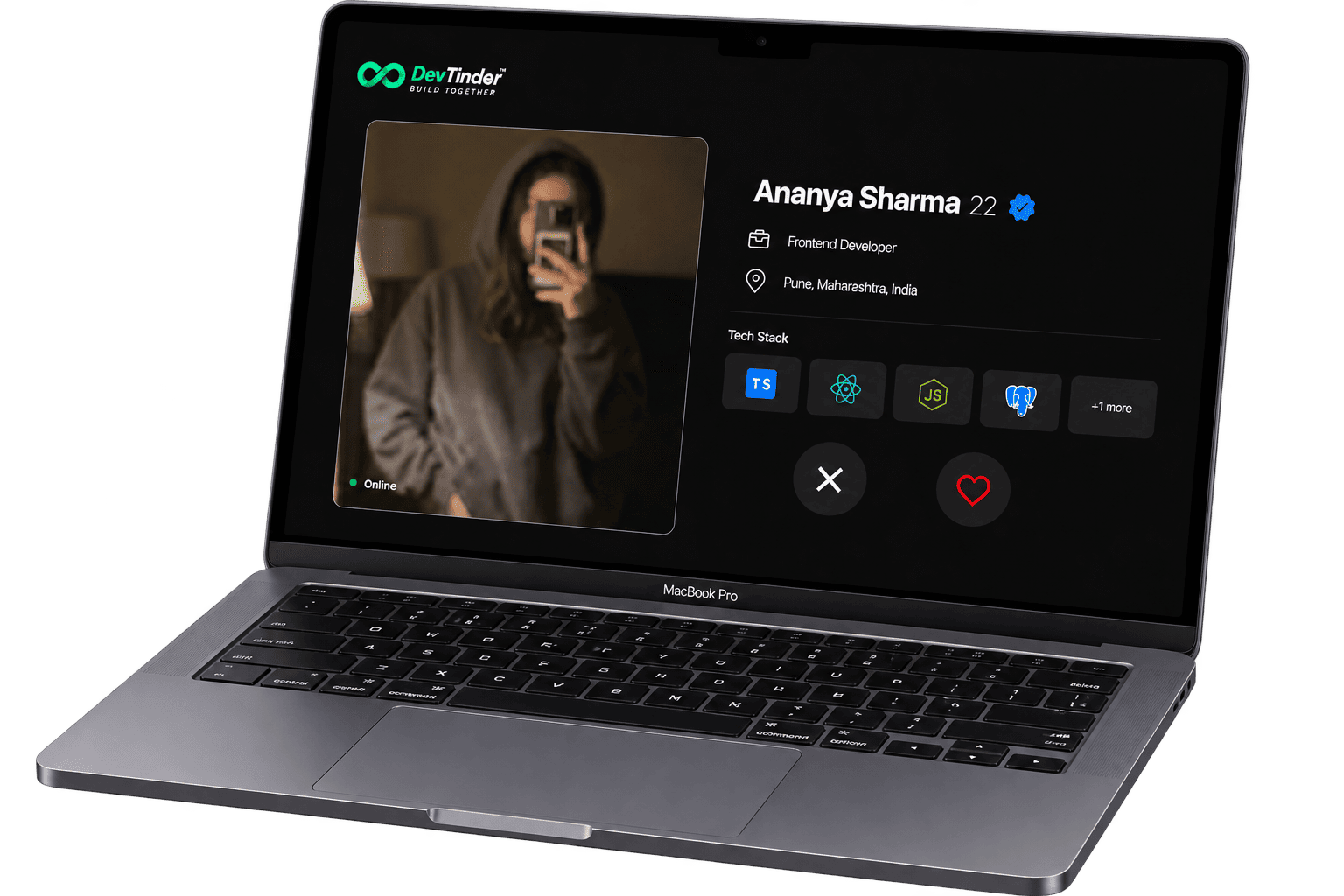 DevTinder developer collaboration interface